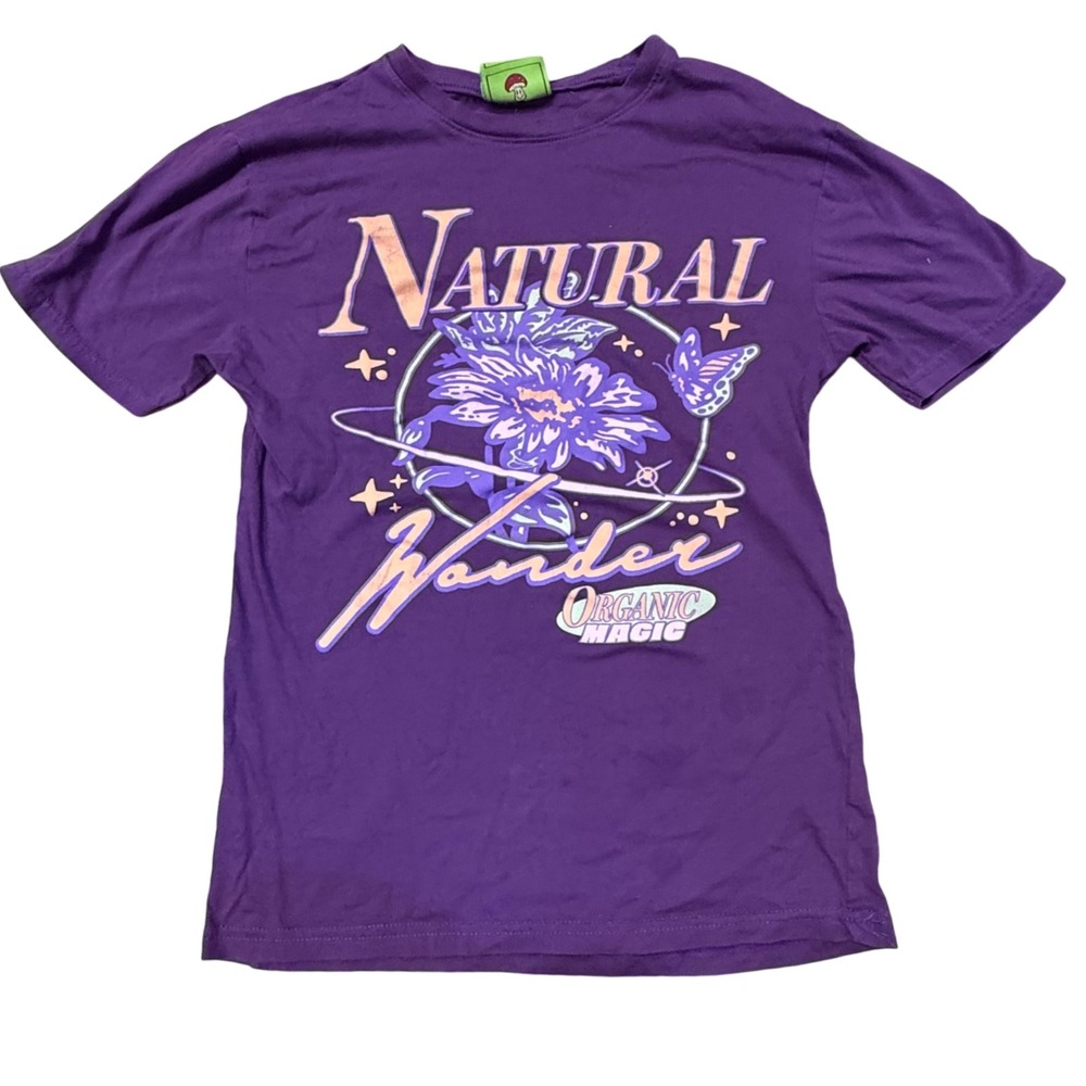 Simpler Daze Graphic Tee Natural Wonder Organic Magic Purple XS